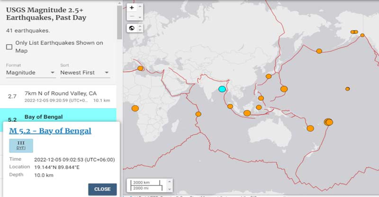 ঢাকাসহ দেশের বিভিন্ন স্থানে ভূমিকম্প