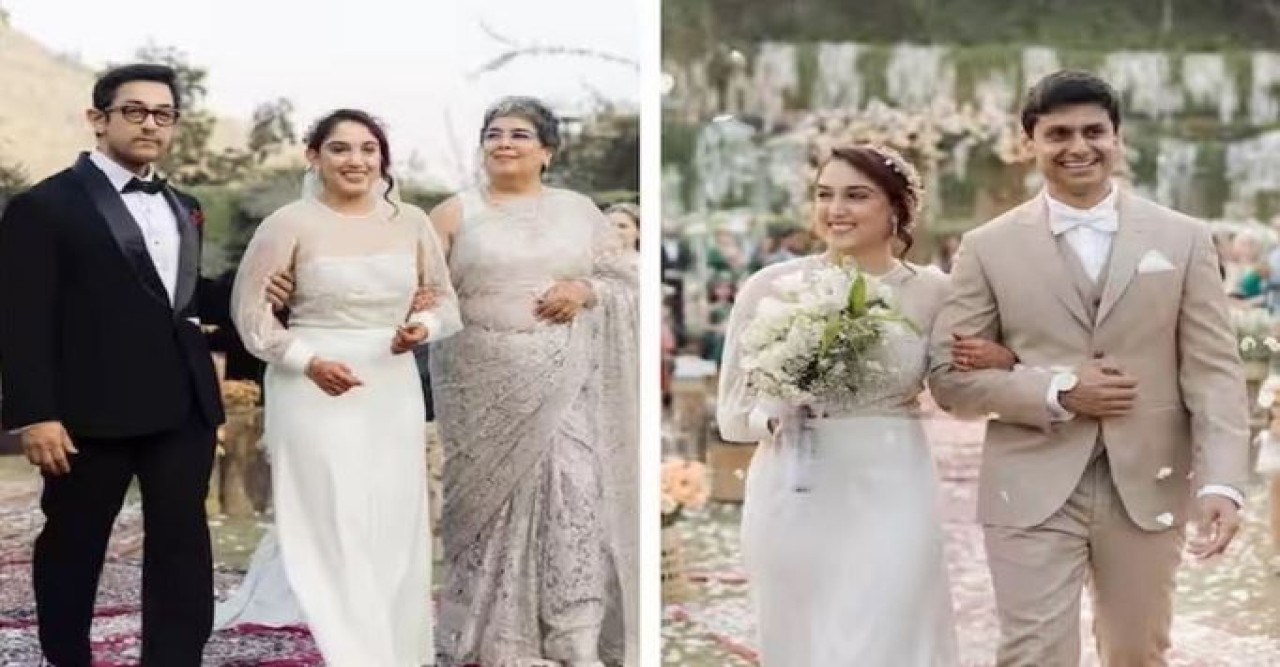 রাজকীয় আয়োজনে বিয়ে সম্পন্ন আমির কন্যার, দেখুন ছবিতে