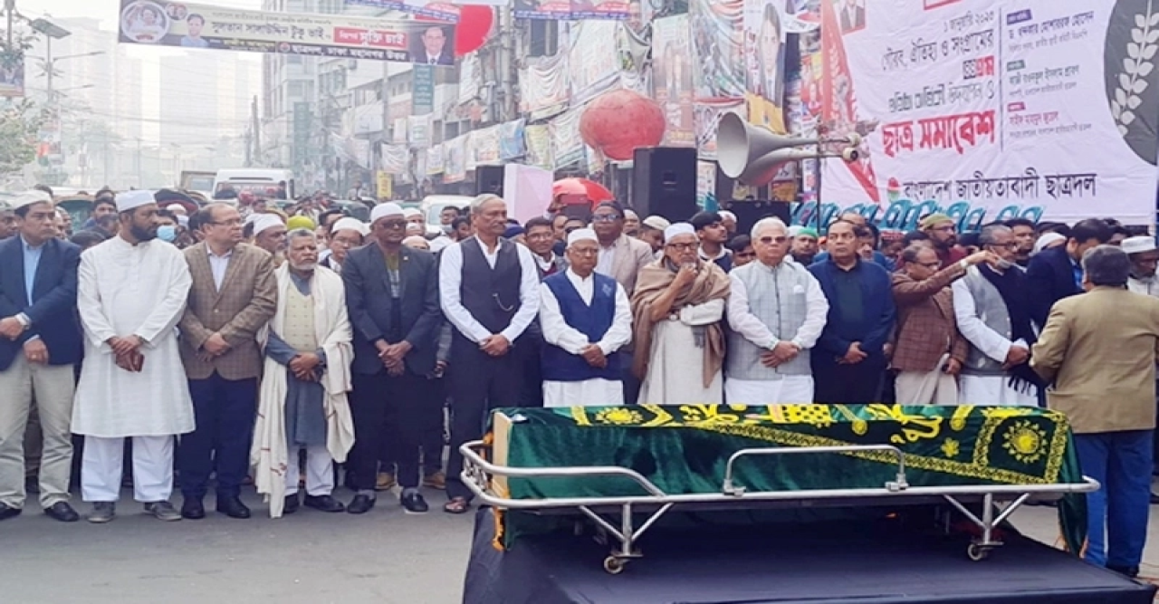 খন্দকার মাহবুব হোসেনকে শেষ শ্রদ্ধা জানাল বিএনপি