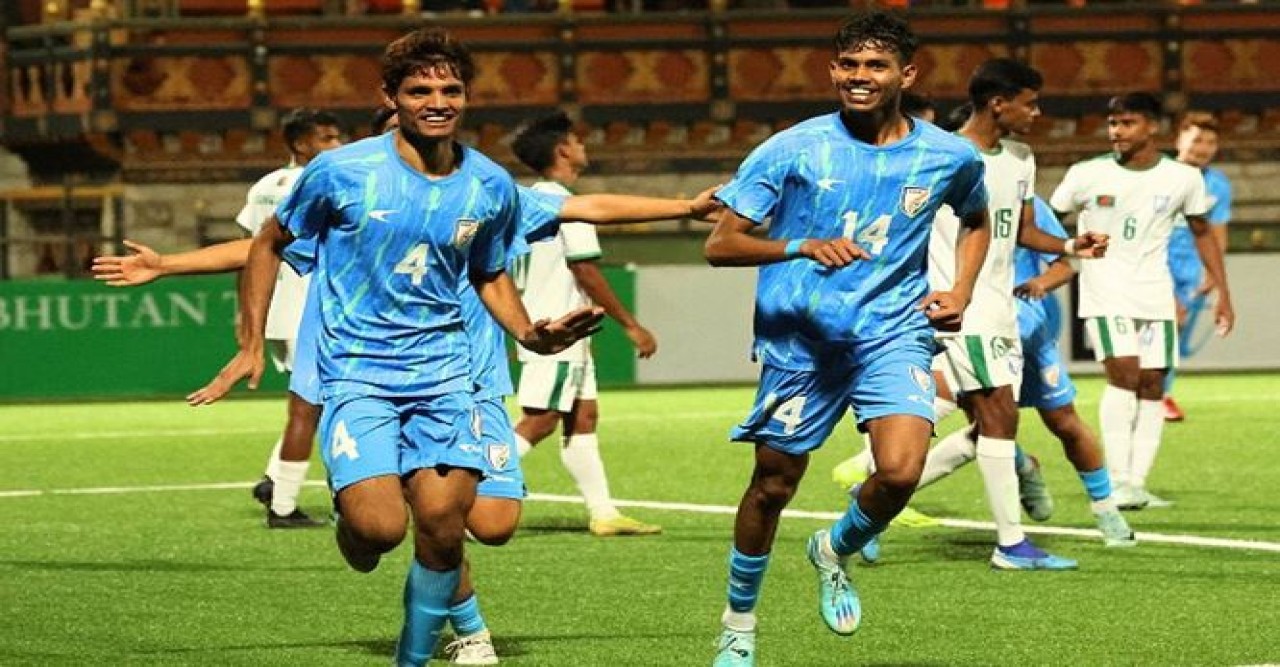 সাফ অনূর্ধ্ব-১৭ বাংলাদেশকে কাঁদিয়ে দ্বিতীয়বার চ্যাম্পিয়ন ভারত