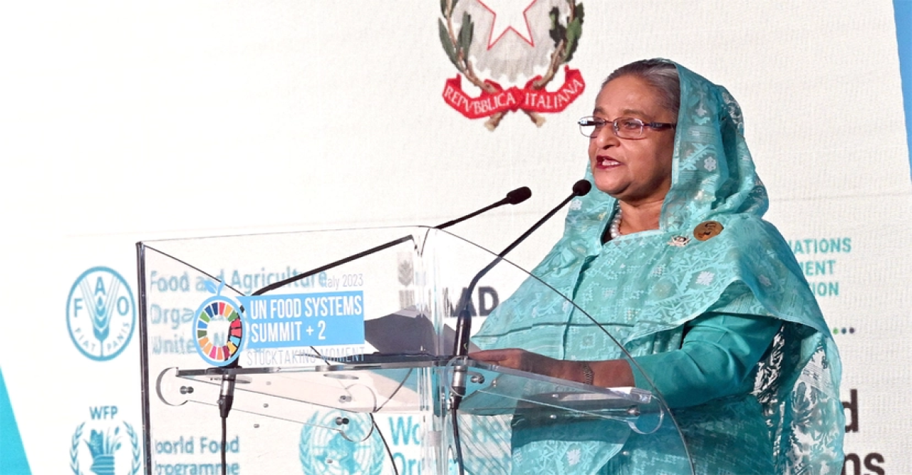 জাতিসংঘের খাদ্য ব্যবস্থাপনা সম্মেলনে প্রধানমন্ত্রীর ৫ প্রস্তাব