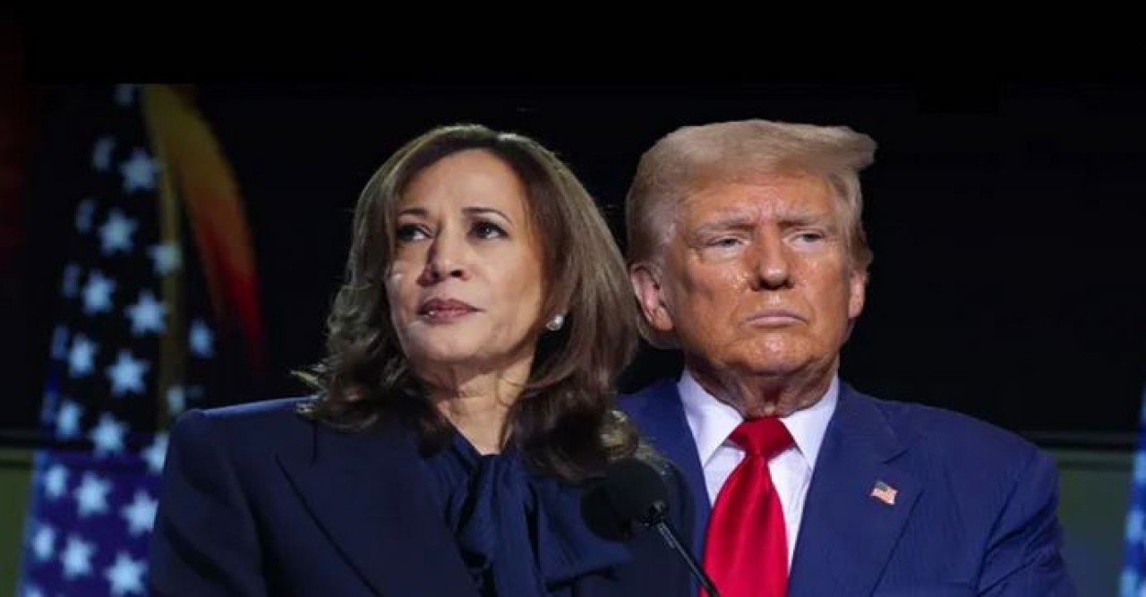 ট্রাম্পের সঙ্গে বিতর্ক, প্রথমবার চ্যালেঞ্জের মুখে কমলা