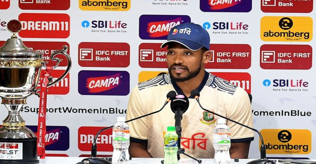 ভারতের বিপক্ষে ফল নিয়ে চিন্তা করছেন না শান্ত