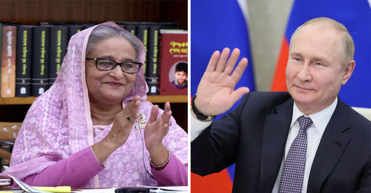 পুতিনকে ধন্যবাদ দিলেন শেখ হাসিনা
