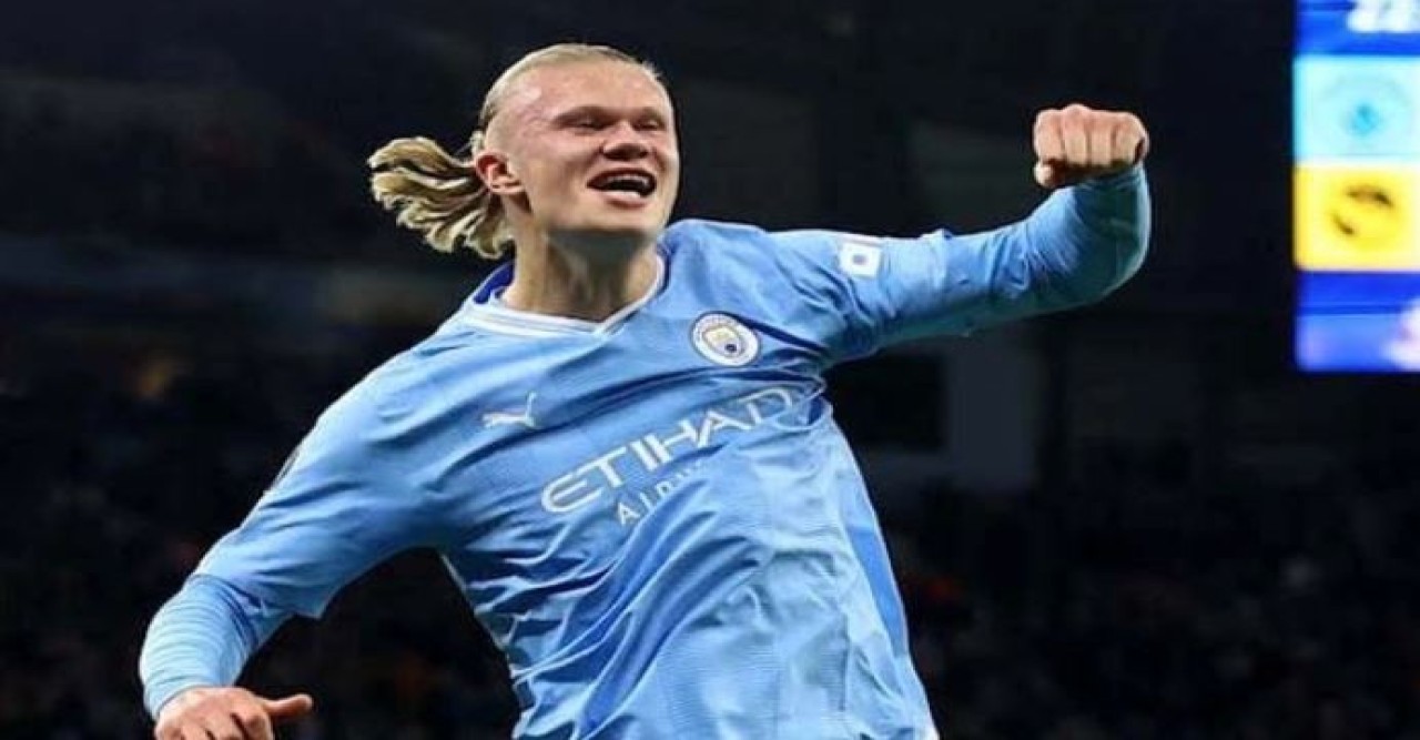 আবারও হালান্ডের জোড়া গোল, শেষ ষোলোতে ম্যানসিটি