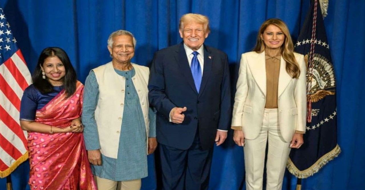 ট্রাম্পের সঙ্গে প্রধান উপদেষ্টার ছবি নিয়ে যা জানালেন প্রেস সচিব