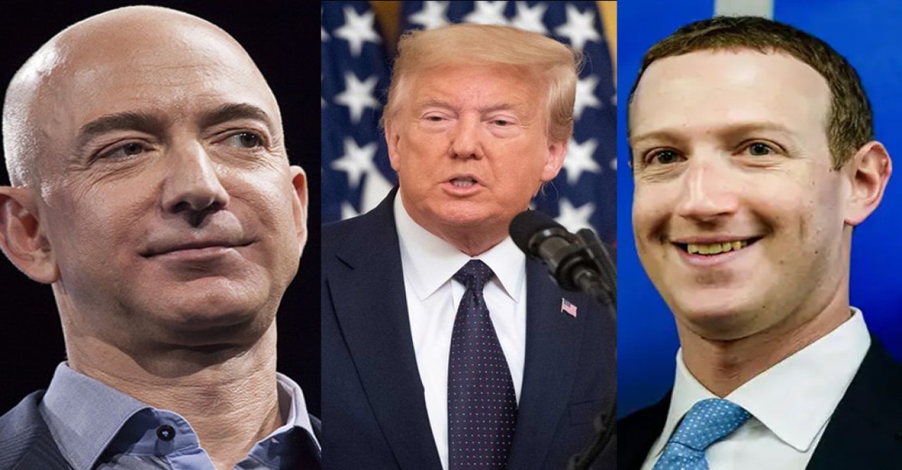 ‘তারা এখন আমাকে সম্মান করেন’—বেজোস ও জাকারবার্গ সম্পর্কে ট্রাম্প