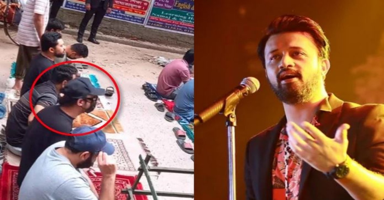 ঢাকার রাস্তায় নামাজ পড়া ছবিটি কি আতিফ আসলামের?