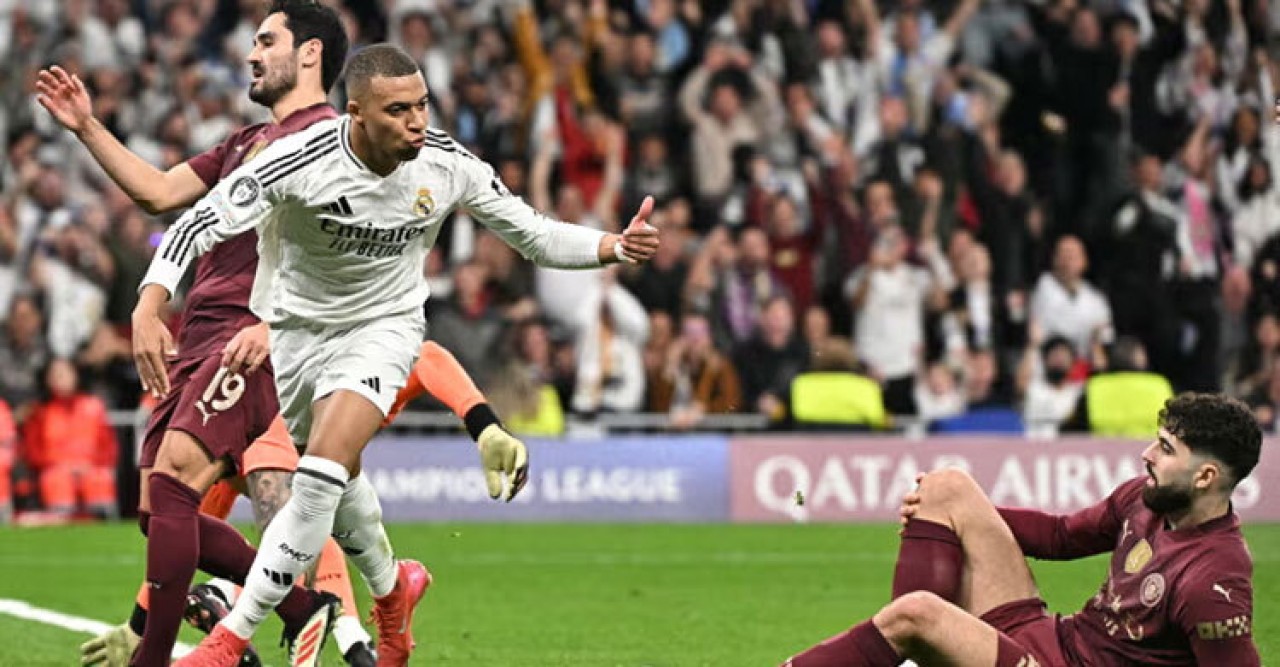 এমবাপের হ্যাটট্রিক, সিটিকে বিদায় করে শেষ ষোলোয় রিয়াল