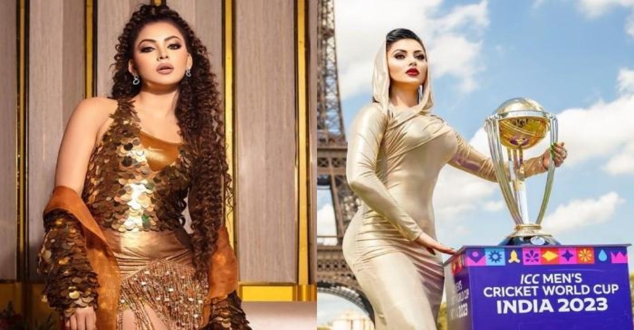 ক্রিকেট বিশ্বকাপ ট্রফি উন্মোচন করলেন উর্বশী