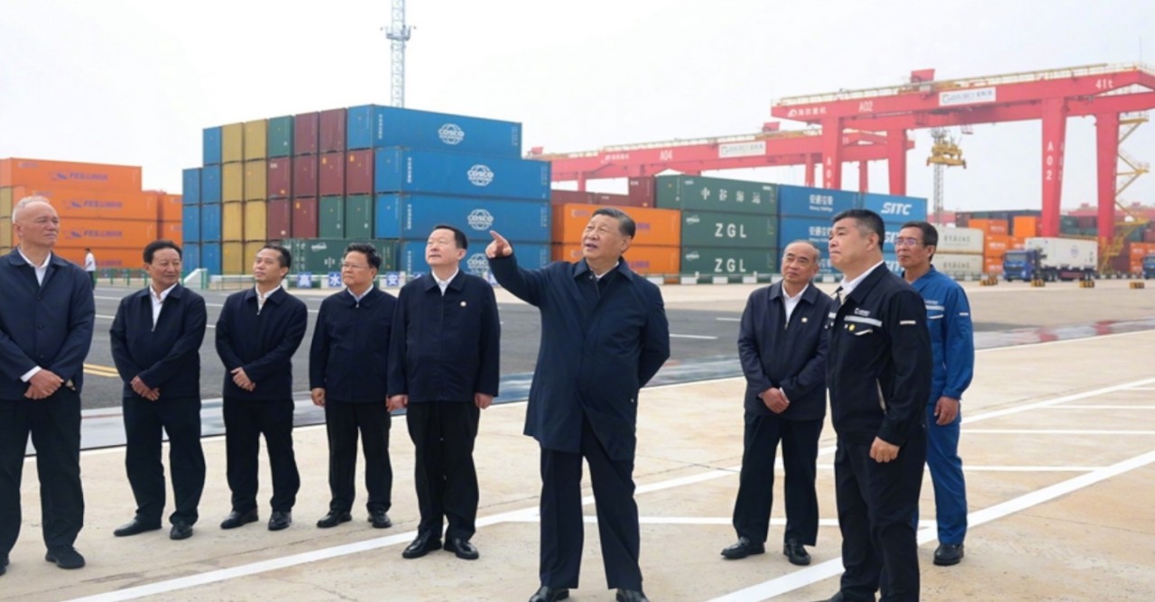 রিচাও বন্দর এবং উপকূলীয় গ্রিনওয়ে পরিদর্শনে প্রেসিডেন্ট সি