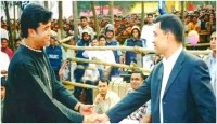 তারেক রহমানের দেশে ফেরার দিনে নায়ক মান্নার সঙ্গে ছবি ভাইরাল
