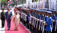 থাই প্রধানমন্ত্রীর কার্যালয়ে শেখ হাসিনাকে উষ্ণ অভ্যর্থনা